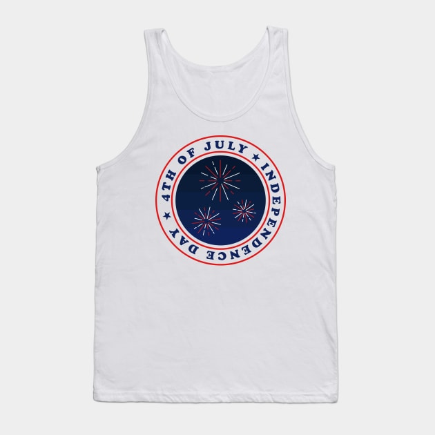 4TH OF JULY ✅ Independence Day - FireWorks Tank Top by Sachpica